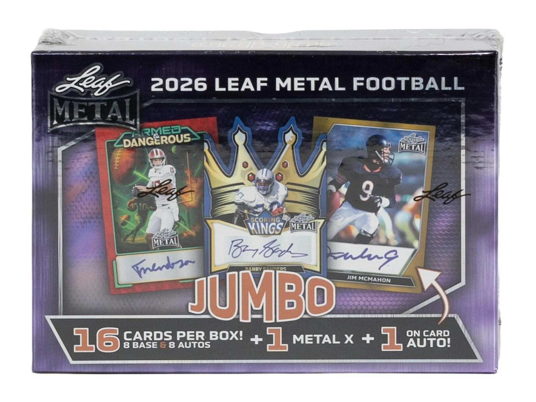 2026 Leaf Metal Football Hobby Jumbo Box | Columbia Sports Cards