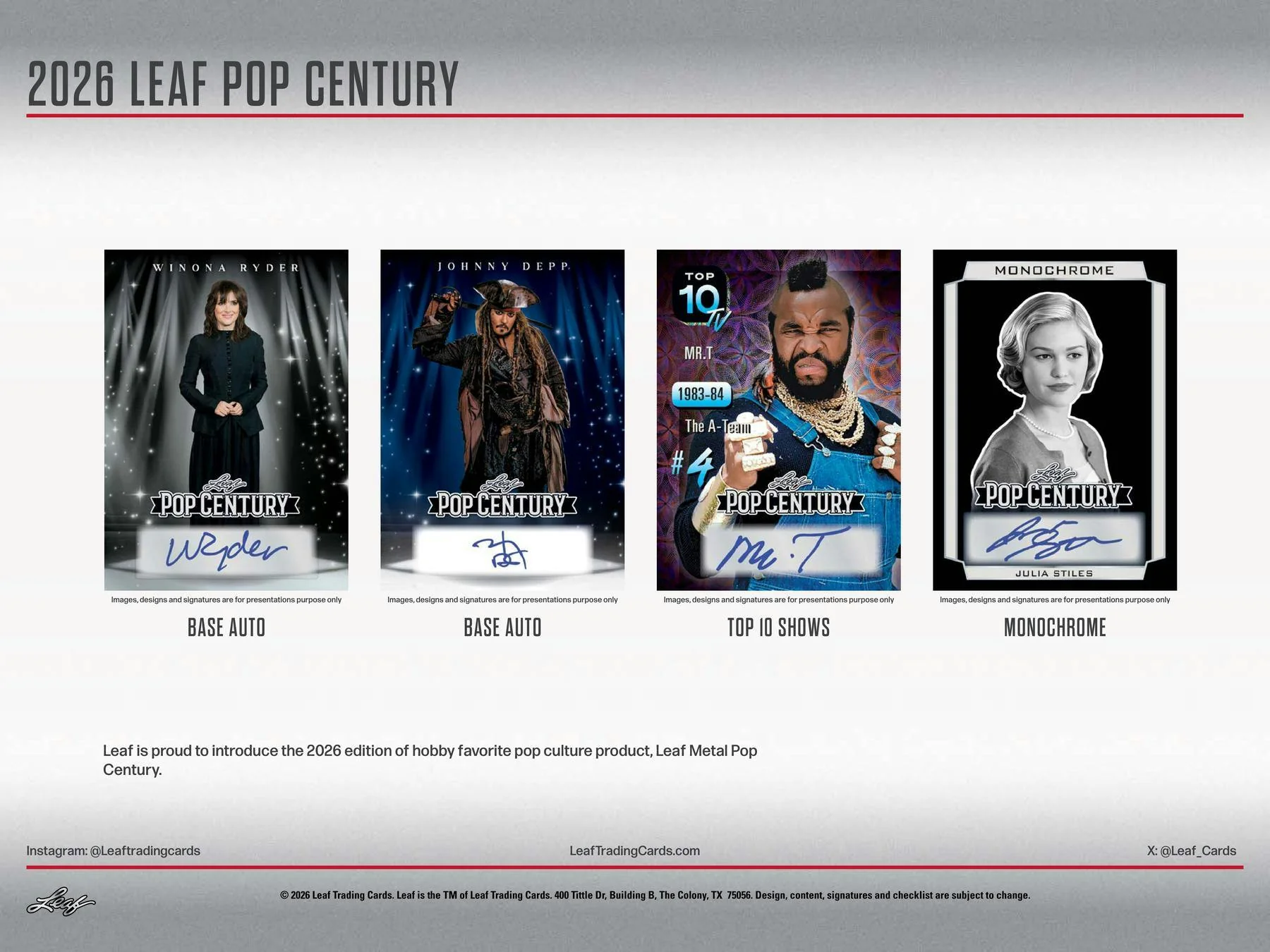 2026 Leaf Metal Pop Century Hobby Box | Columbia Sports Cards - Image 4