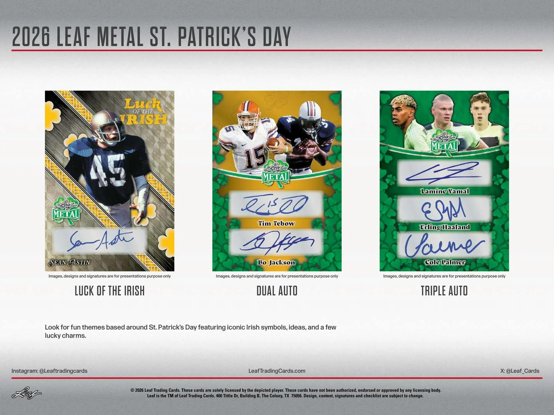 2026 Leaf Metal St. Patrick's Day Hobby Box | Columbia Sports Cards - Image 4