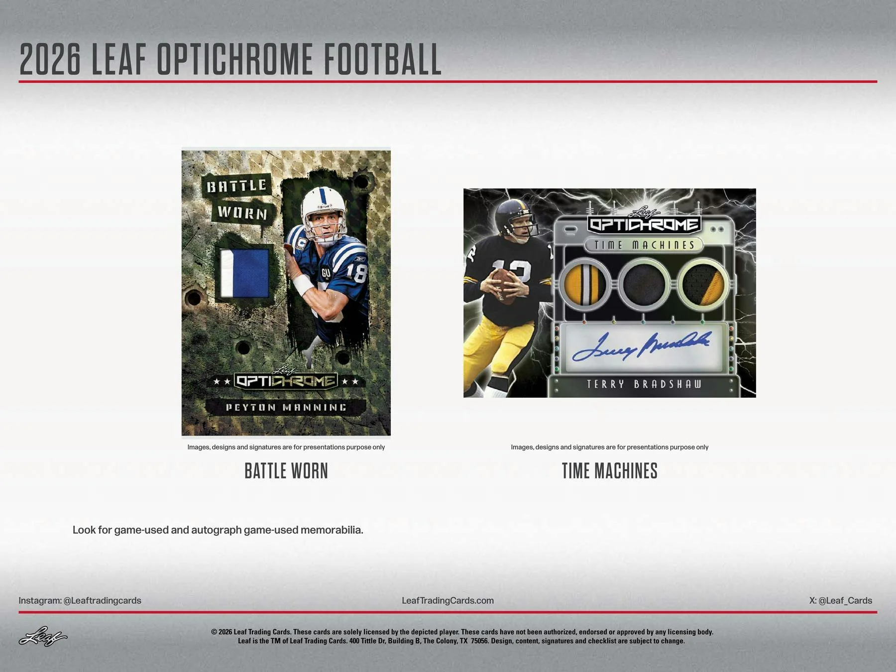2026 Leaf Optichrome Football Hobby Box | Columbia Sports Cards - Image 3