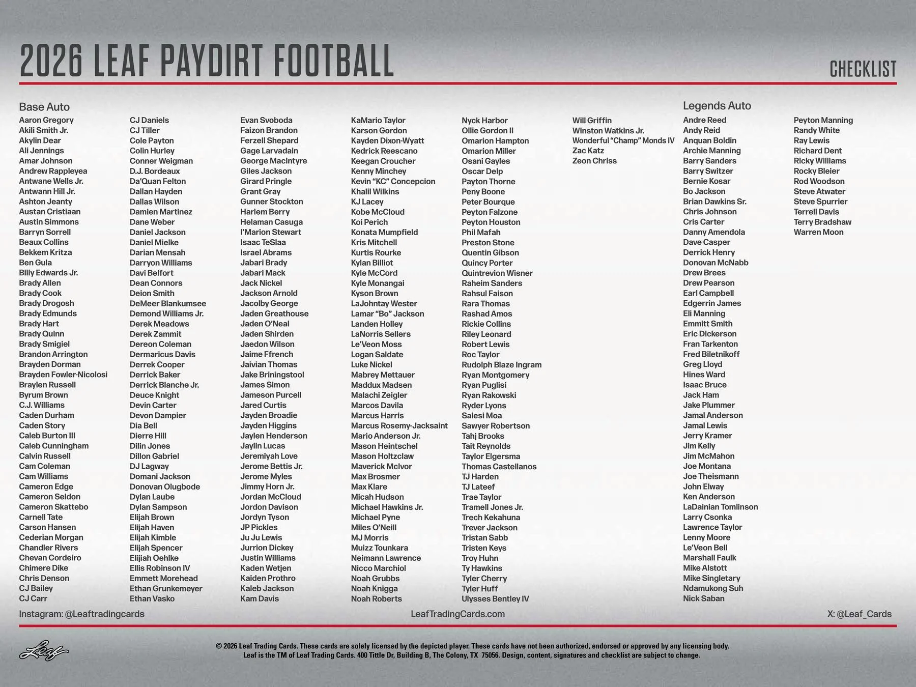 2026 Leaf Paydirt Football Hobby Box | Columbia Sports Cards - Image 10