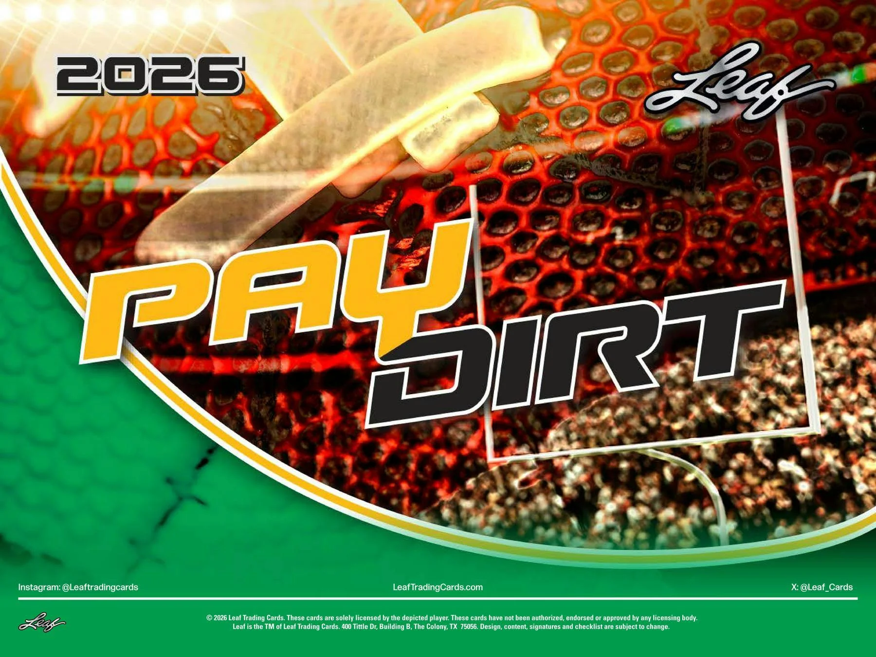 2026 Leaf Paydirt Football Hobby Box | Columbia Sports Cards - Image 2