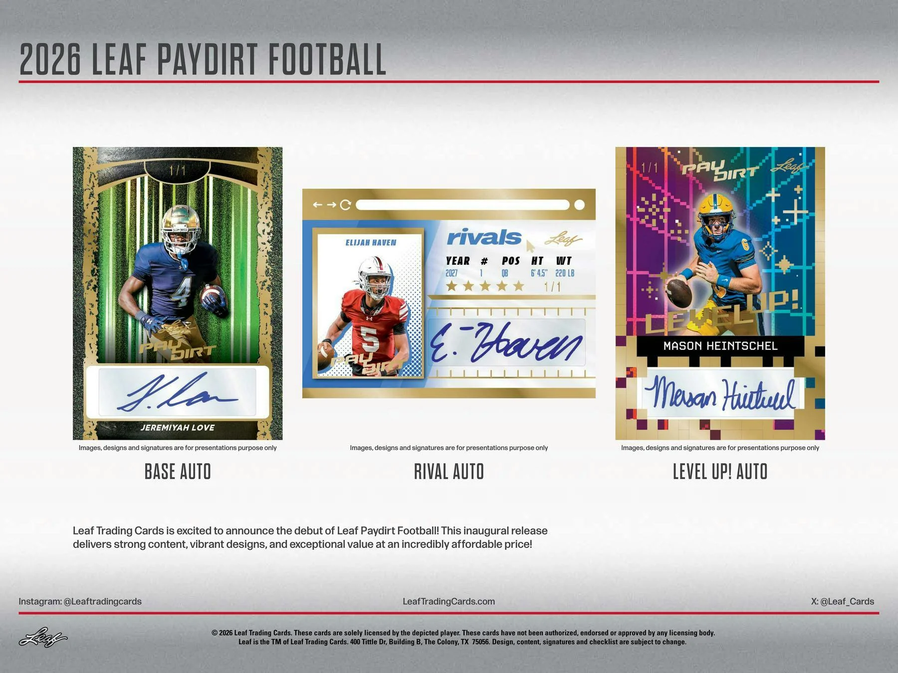 2026 Leaf Paydirt Football Hobby Box | Columbia Sports Cards - Image 3