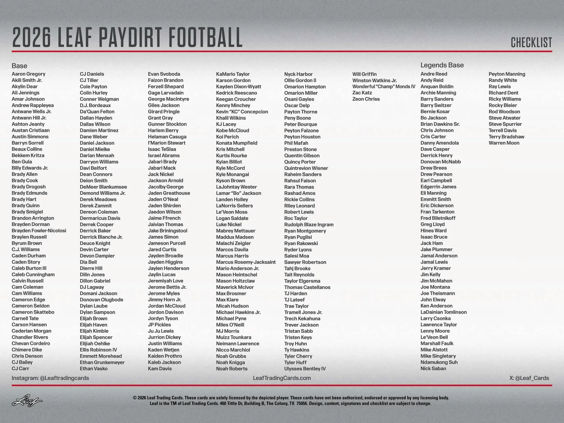 2026 Leaf Paydirt Football Hobby Box | Columbia Sports Cards - Image 9