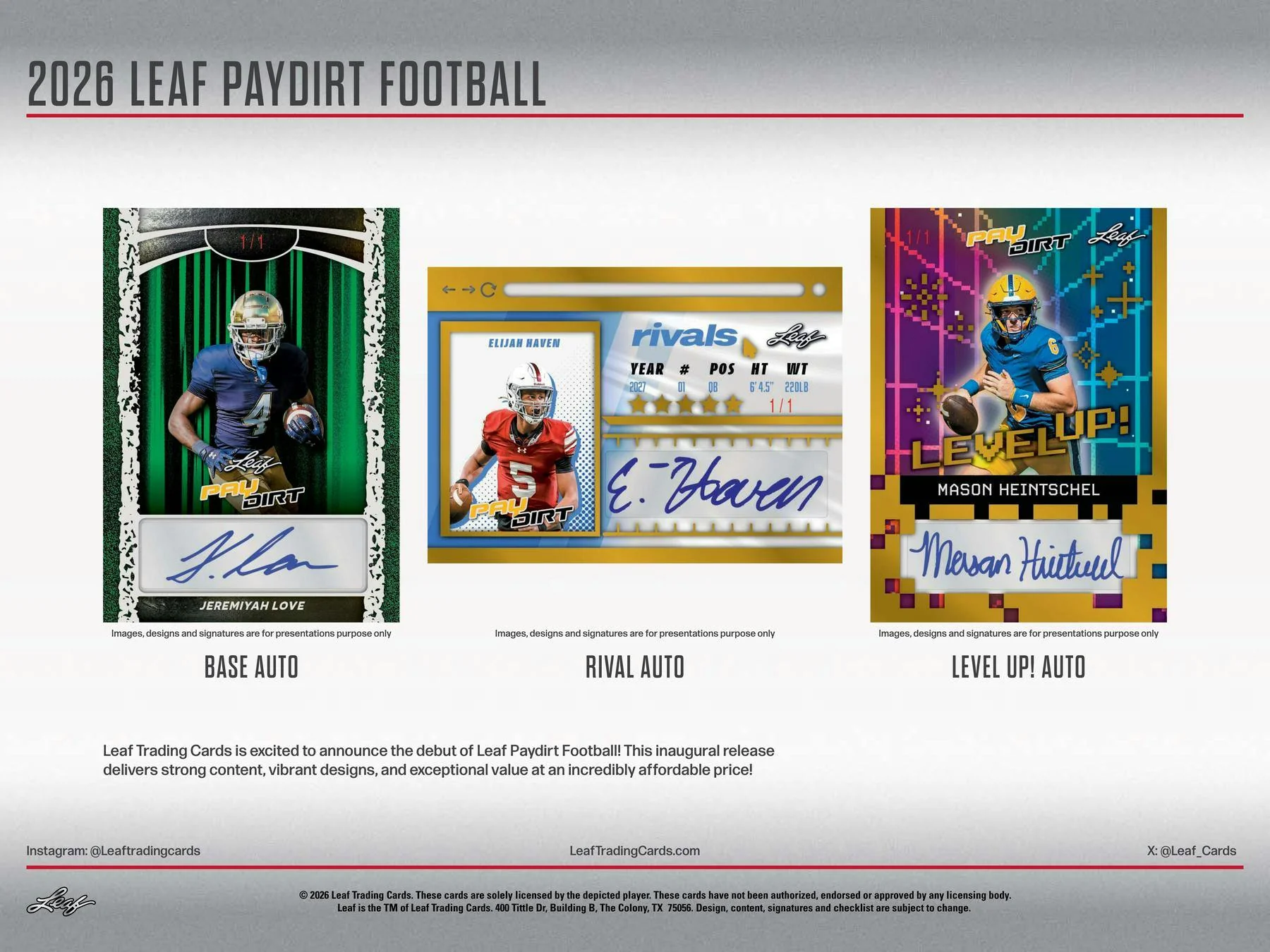 2026 Leaf Paydirt Football Hobby Jumbo Box | Columbia Sports Cards - Image 3