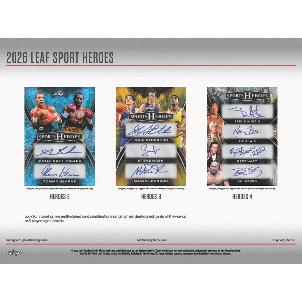 2026 Leaf Metal Sport Heroes Hobby Box | Columbia Sports Cards - Image 5