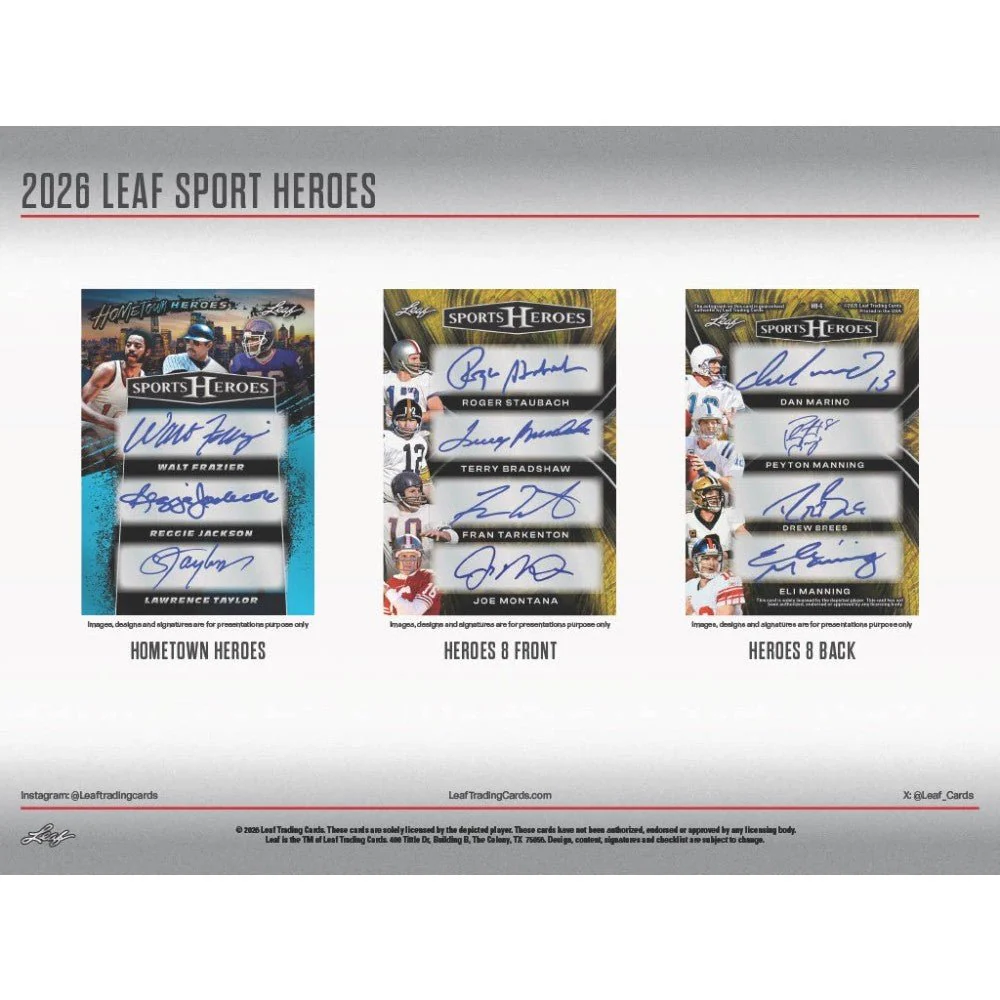 2026 Leaf Metal Sport Heroes Hobby Box | Columbia Sports Cards - Image 6