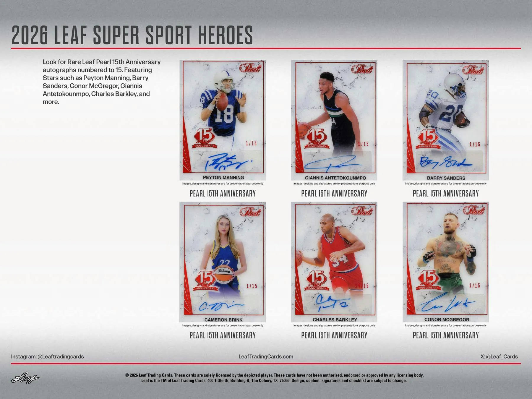 2026 Leaf Metal Super Sport Heroes Box | Columbia Sports Cards - Image 8