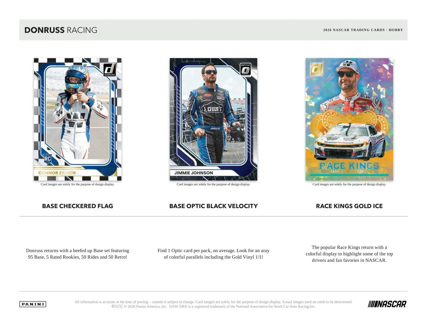 2026 Panini Donruss Racing Hobby Box | Columbia Sports Cards - Image 3