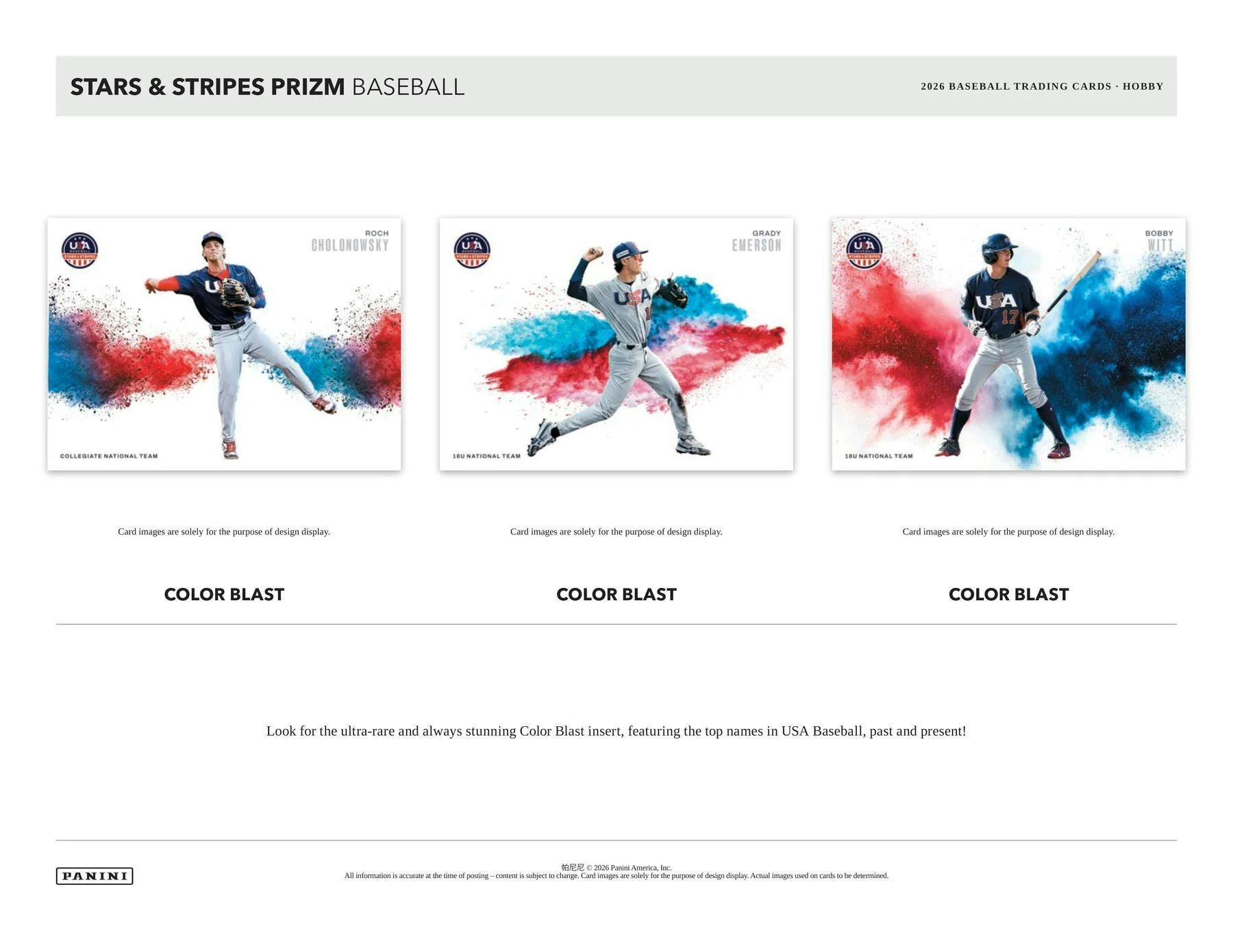 2026 Panini USA Stars & Stripes Prizm Baseball Hobby Box | Columbia Sports Cards - Image 3