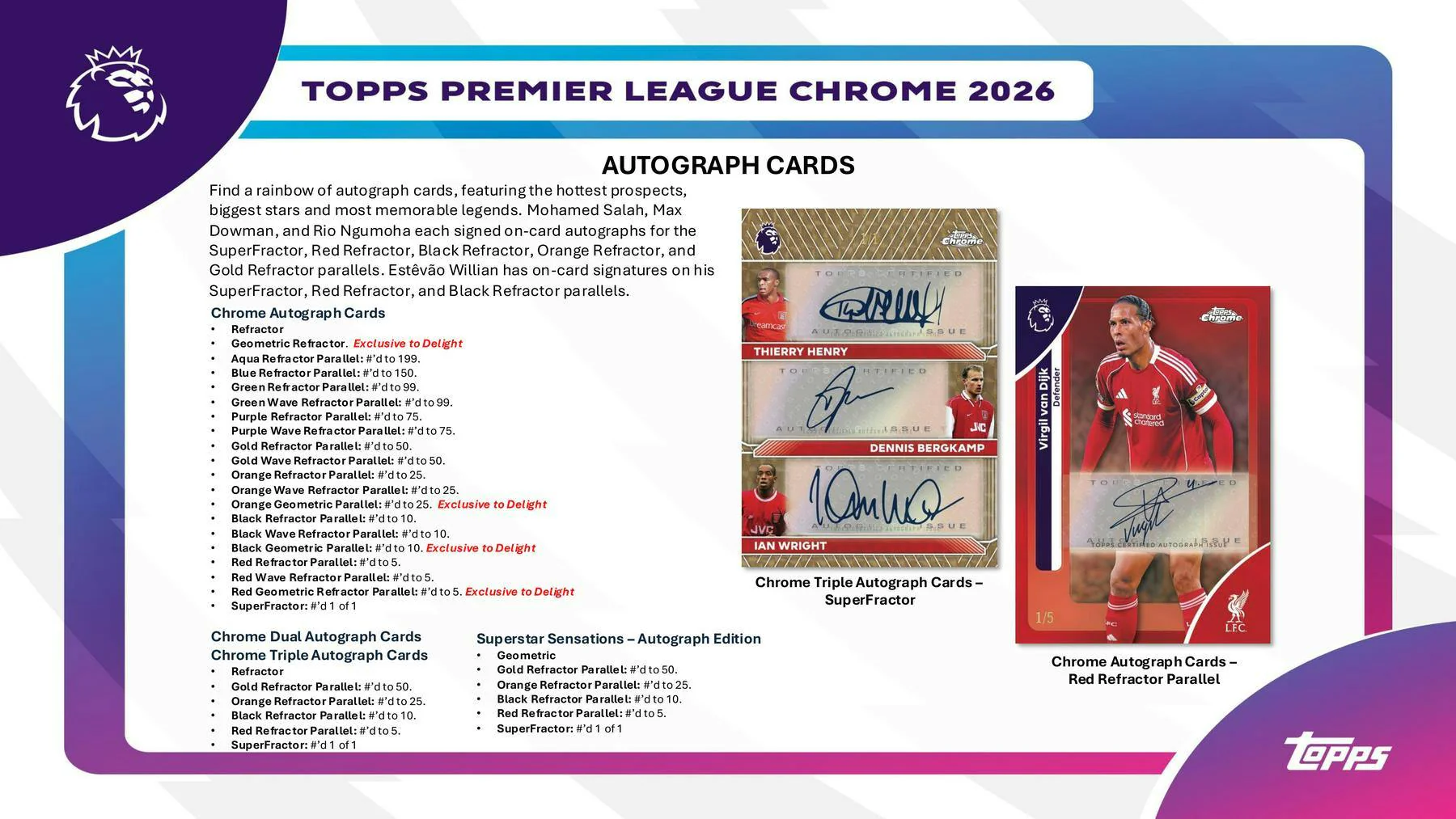 2026 Topps Chrome Premier League EPL Soccer Hobby Box | Columbia Sports Cards - Image 6