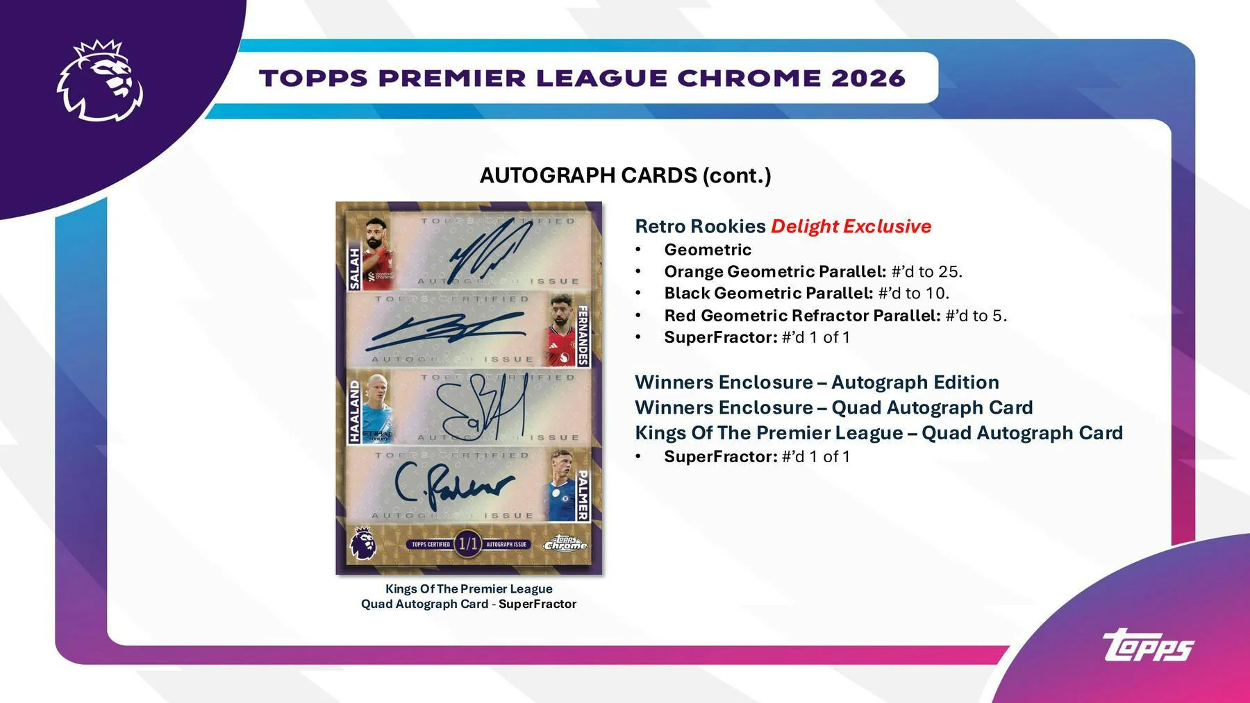 2026 Topps Chrome Premier League EPL Soccer Hobby Box | Columbia Sports Cards - Image 7