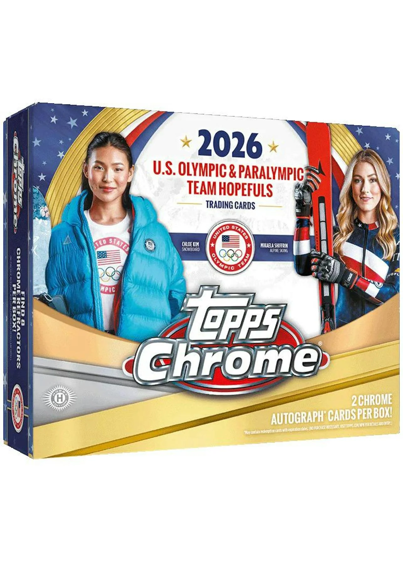 2026 Topps Chrome U.S. Olympic & Paralympic Hopefuls Hobby Box | Columbia Sports Cards
