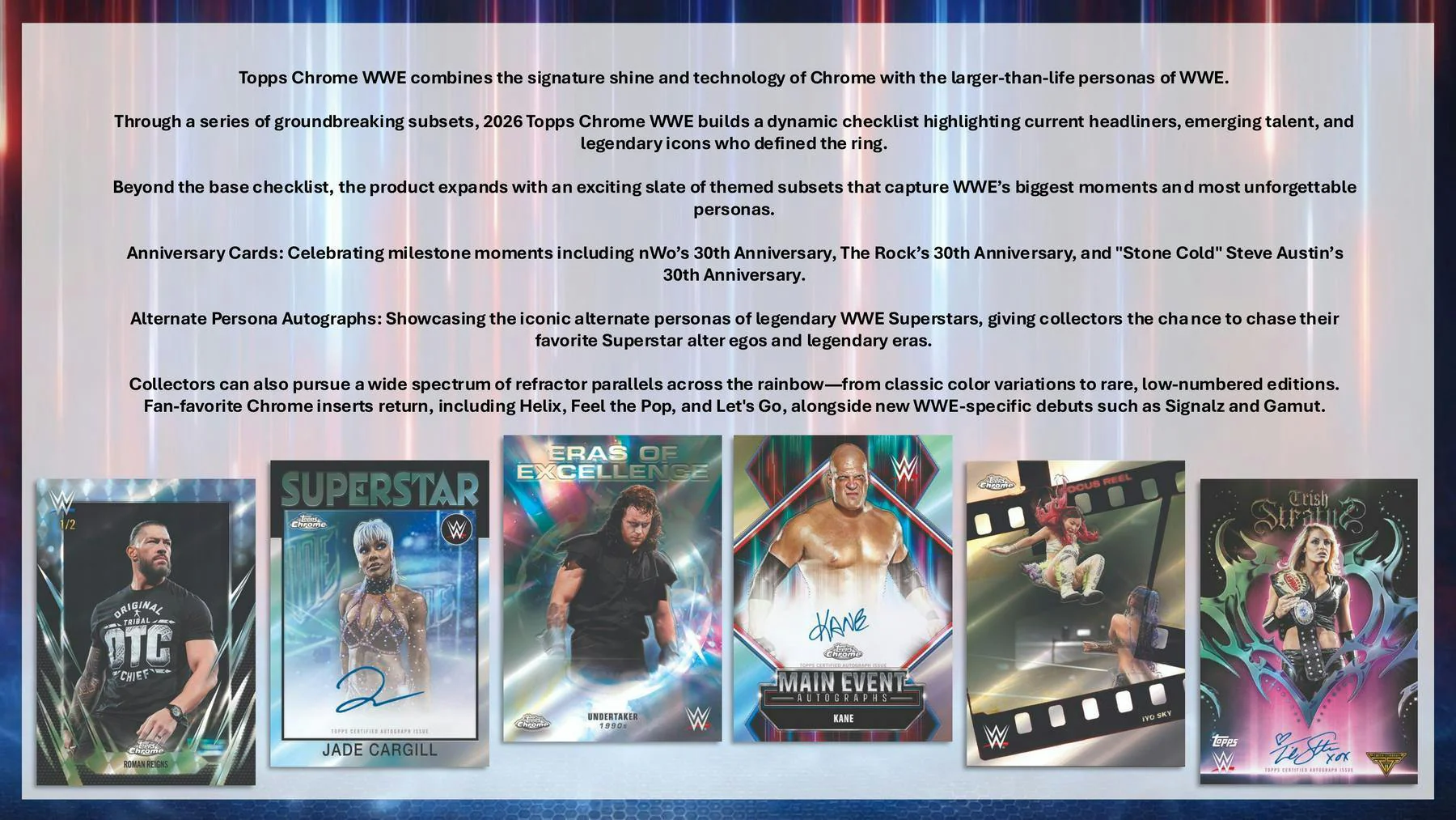 2026 Topps Chrome WWE Wrestling Mega Box | Columbia Sports Cards - Image 2