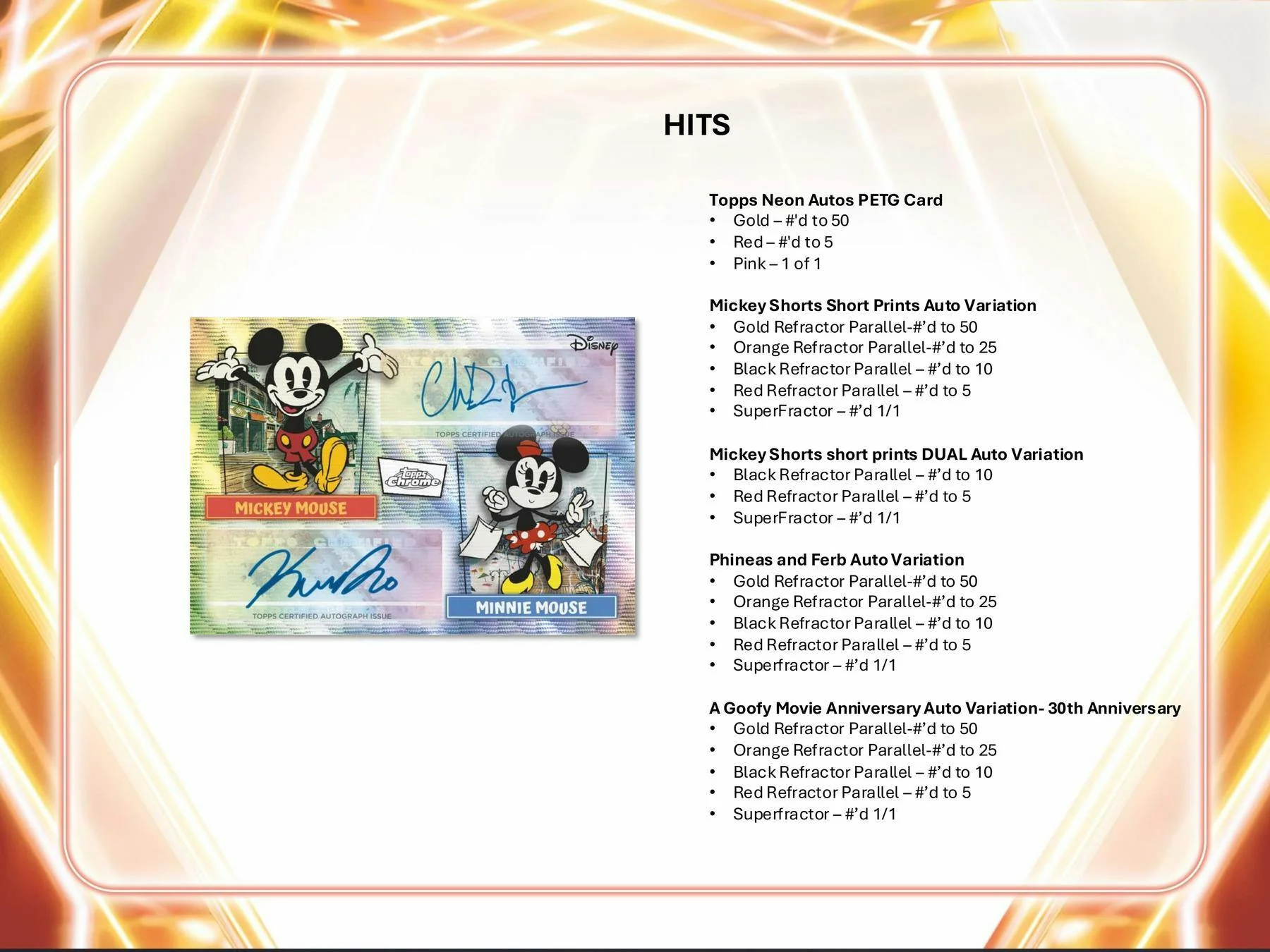 2026 Topps Disney Neon Hobby Box | Columbia Sports Cards - Image 7