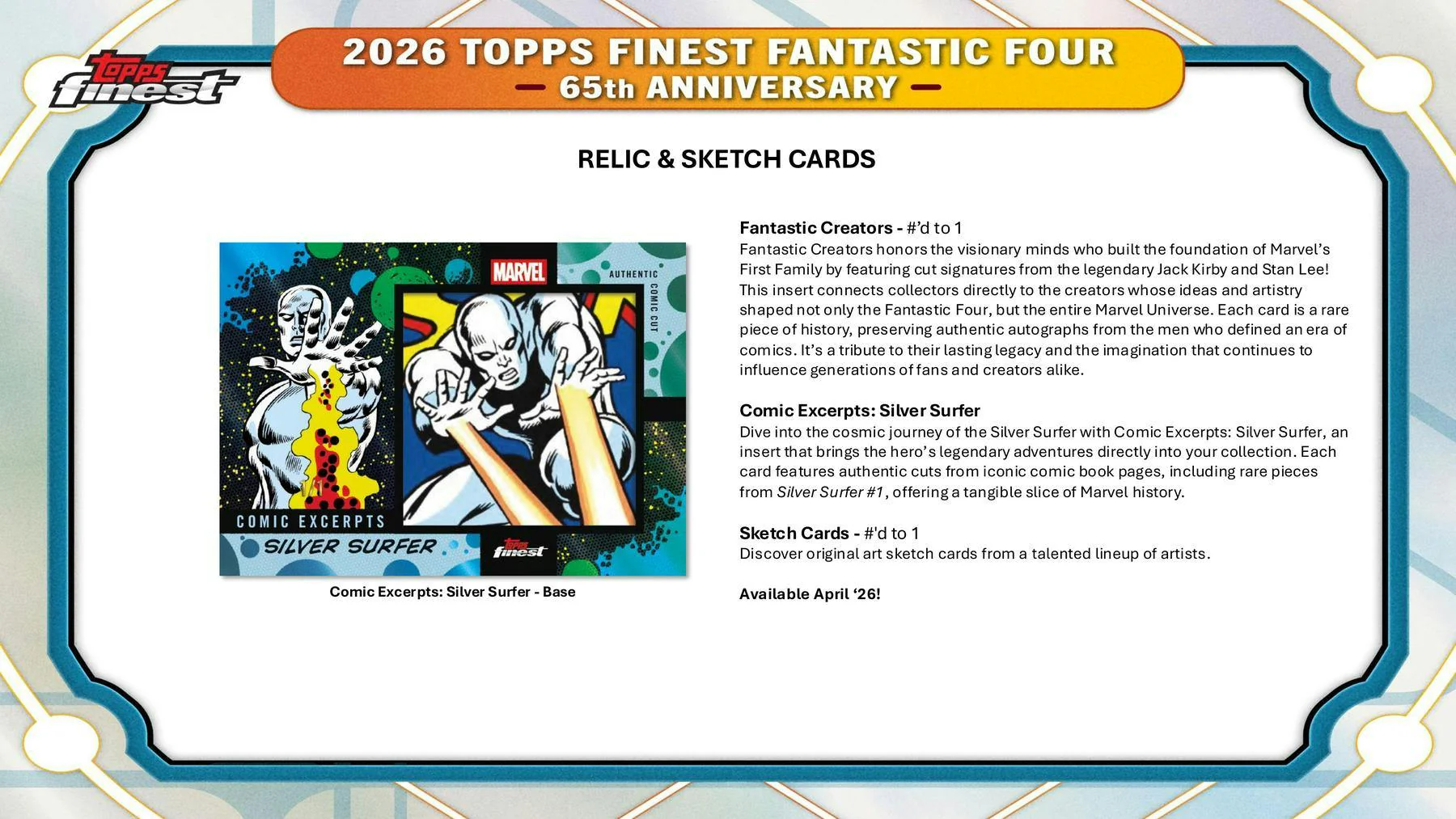 2026 Topps Finest Fantastic Four Hobby Box | Columbia Sports Cards - Image 14