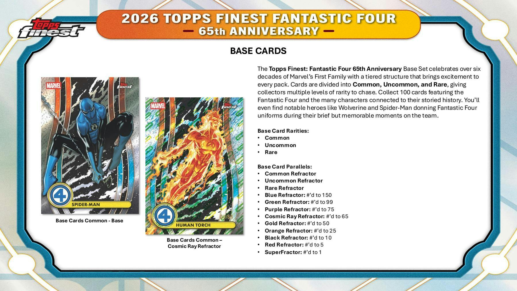 2026 Topps Finest Fantastic Four Hobby Box | Columbia Sports Cards - Image 3