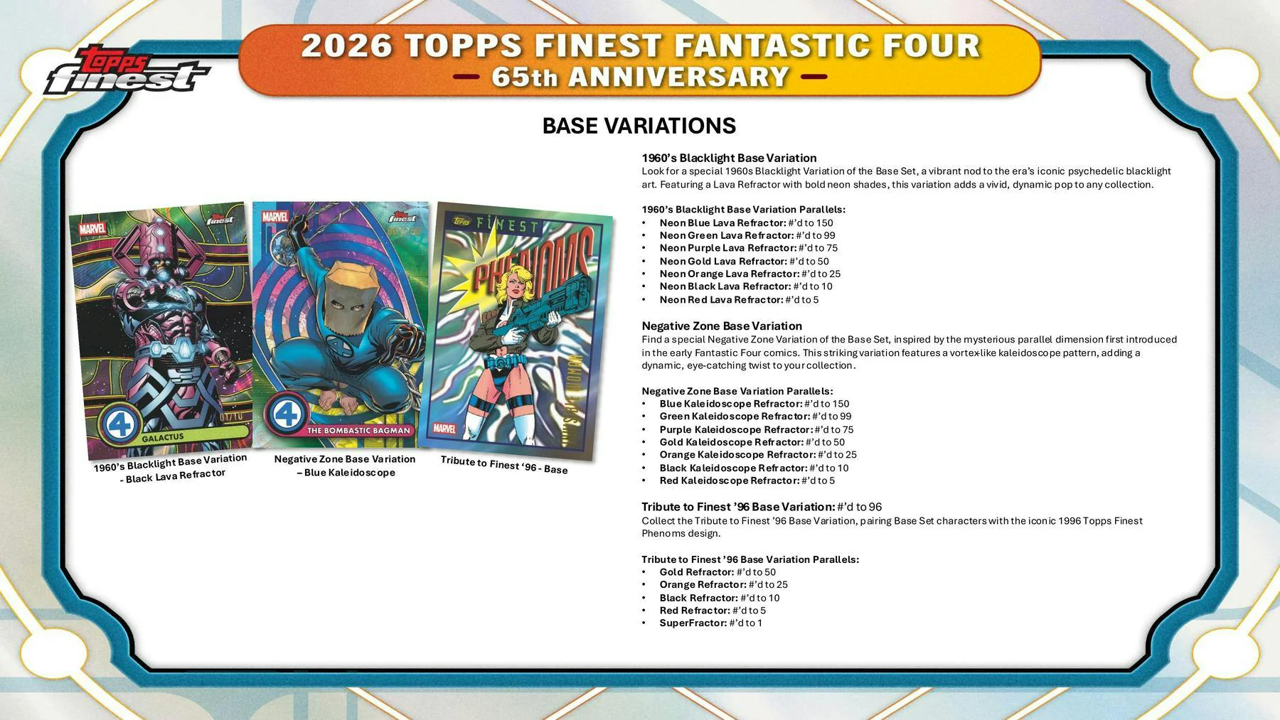 2026 Topps Finest Fantastic Four Hobby Box | Columbia Sports Cards - Image 4