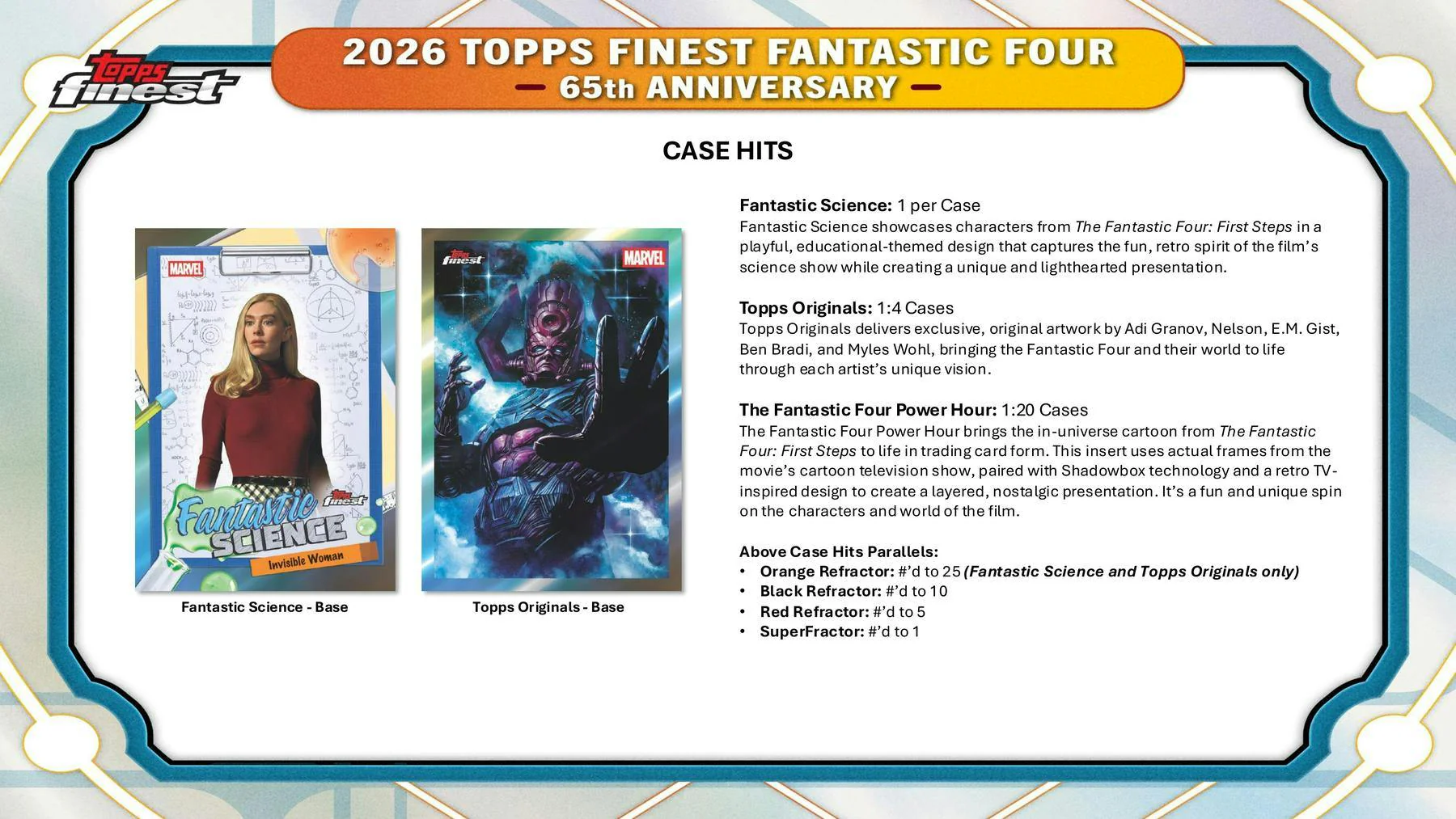 2026 Topps Finest Fantastic Four Hobby Box | Columbia Sports Cards - Image 8