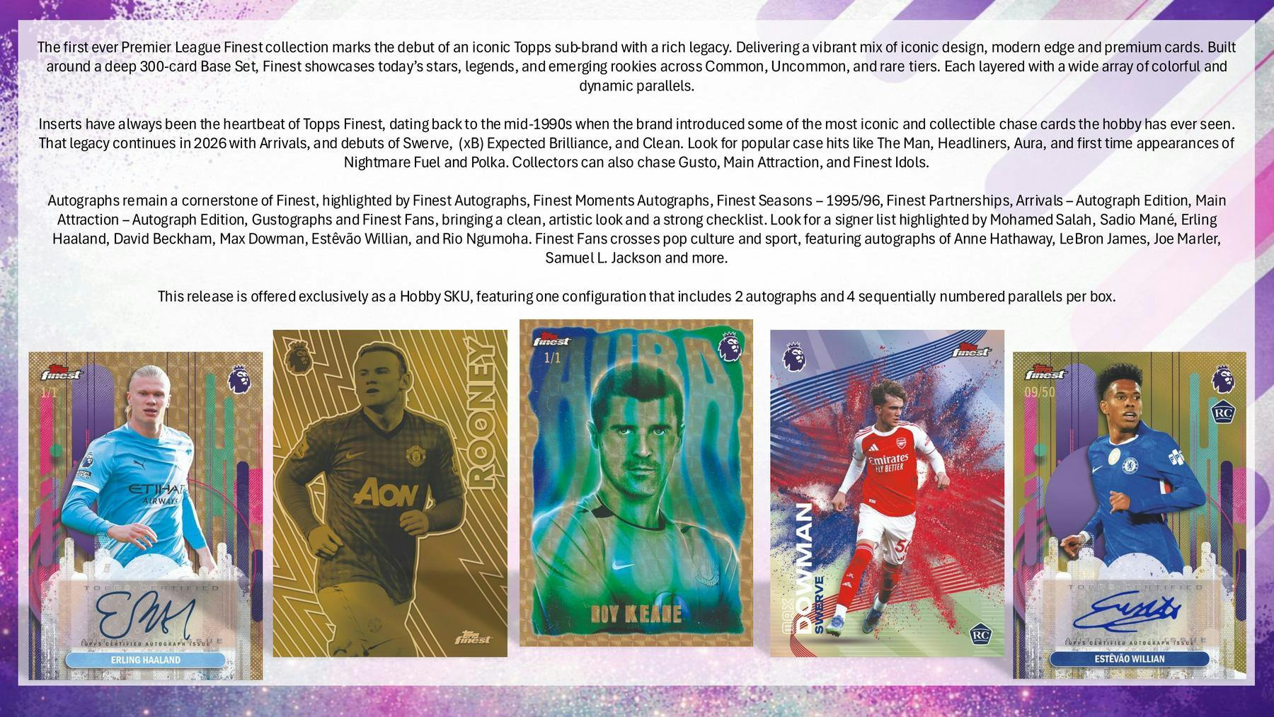 2026 Topps Finest Premier League EPL Soccer Hobby Box | Columbia Sports Cards - Image 2