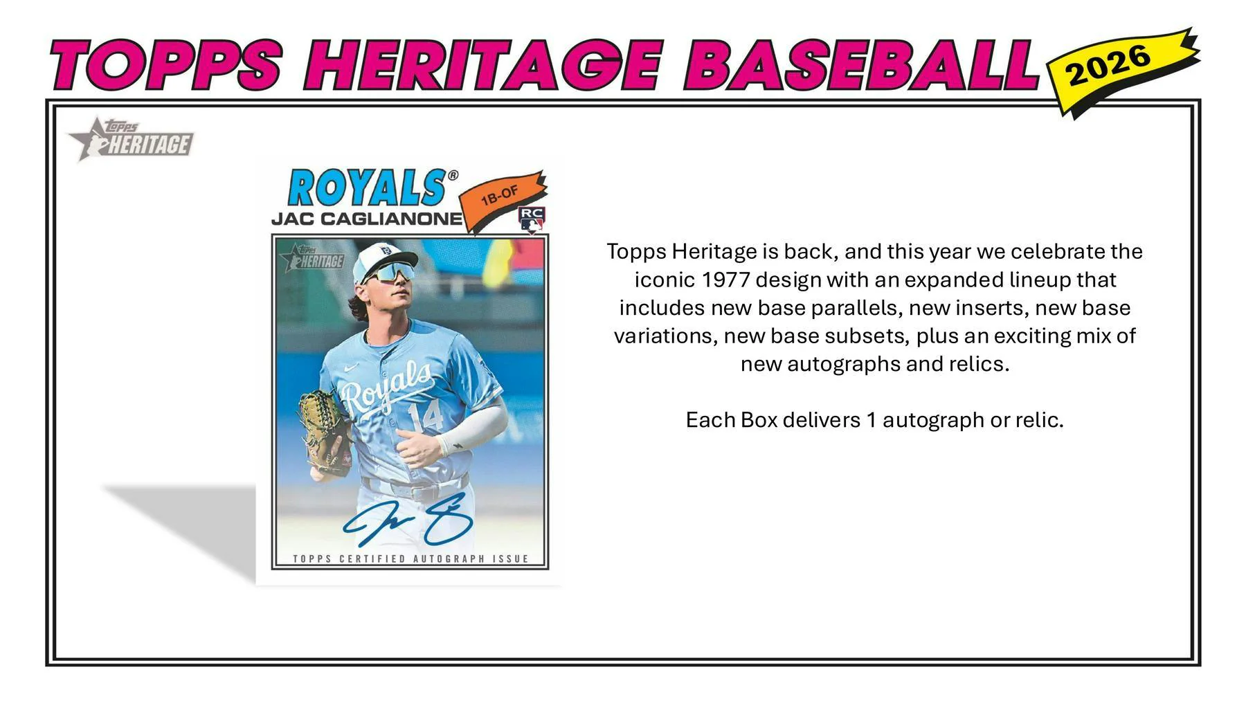 2026 Topps Heritage Baseball Mega Box | Columbia Sports Cards - Image 3