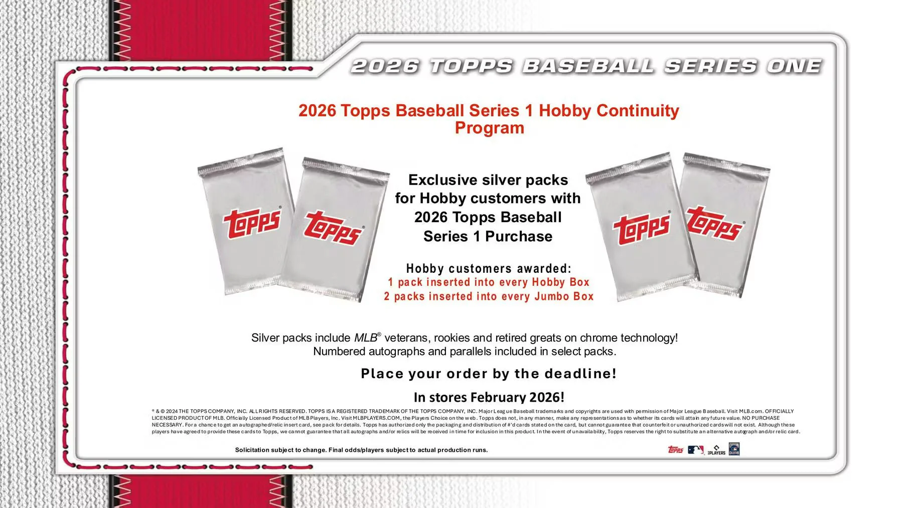 2026 Topps Series 1 Baseball Hobby Box | Columbia Sports Cards - Image 4
