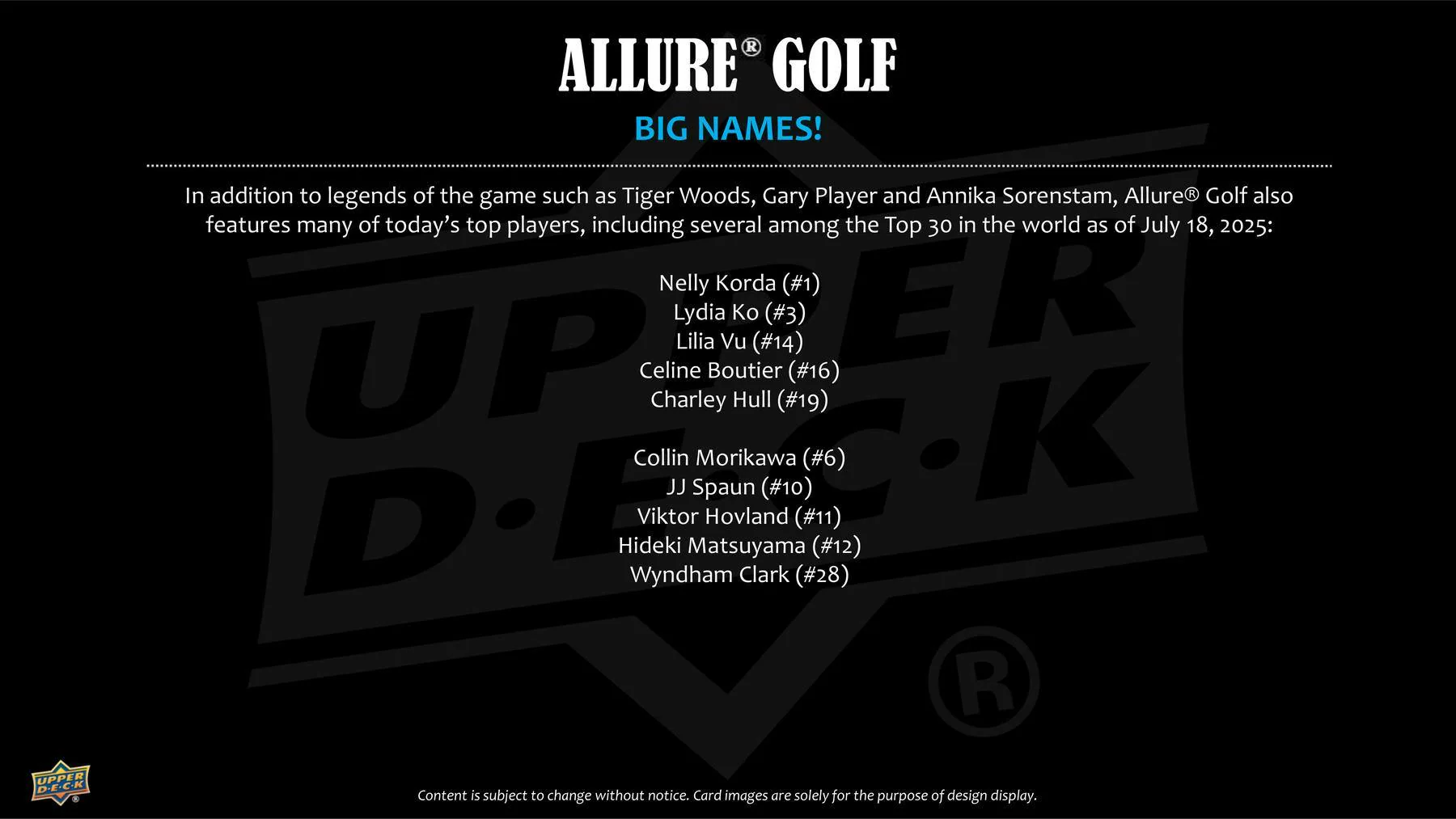 2026 Upper Deck Allure Golf Hobby Box - Image 4