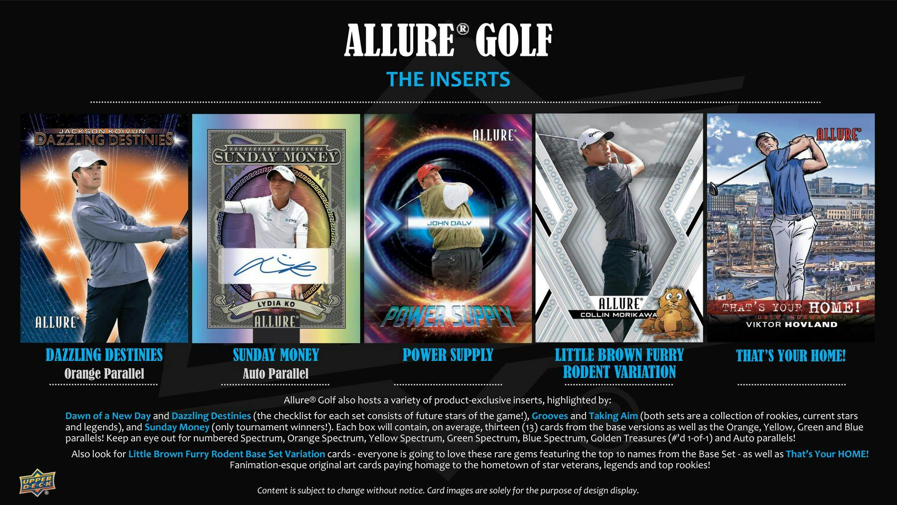 2026 Upper Deck Allure Golf Hobby Box - Image 8