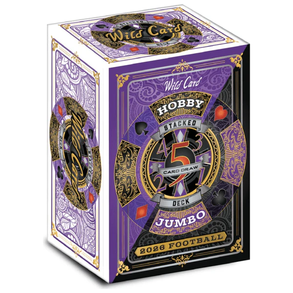2026 Wild Card 5-Card Draw Stacked Deck Football Hobby Jumbo Box | Columbia Sports Cards