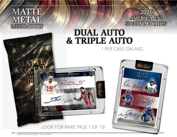 2026 Wild Card Matte Metal America 250 Multi-Sport Hobby Box | Columbia Sports Cards - Image 10
