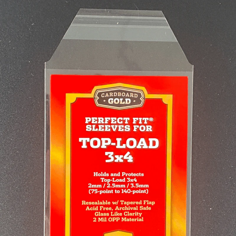 500ct Perfect Fit Graded Cards Sleeves - 75pt-140pt Size - Cardboard Gold - Image 3