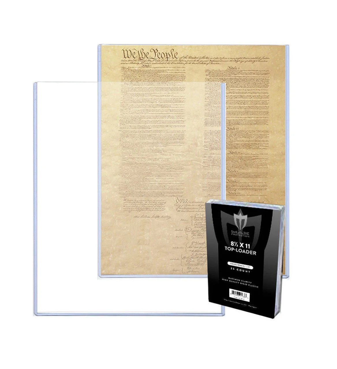 8.5x11 Photo / Document Size Topload Toploader Holder - Case of 250