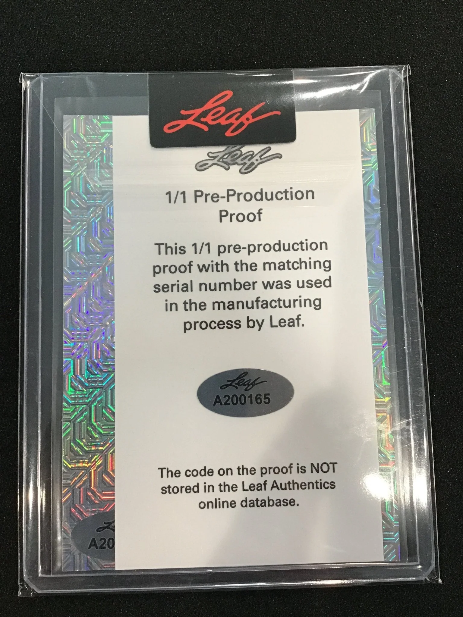 Abimelec Ortiz 2023 Leaf Metal Noble Auto Red Pulsar Pre-Production Proof 1/1 - Image 2