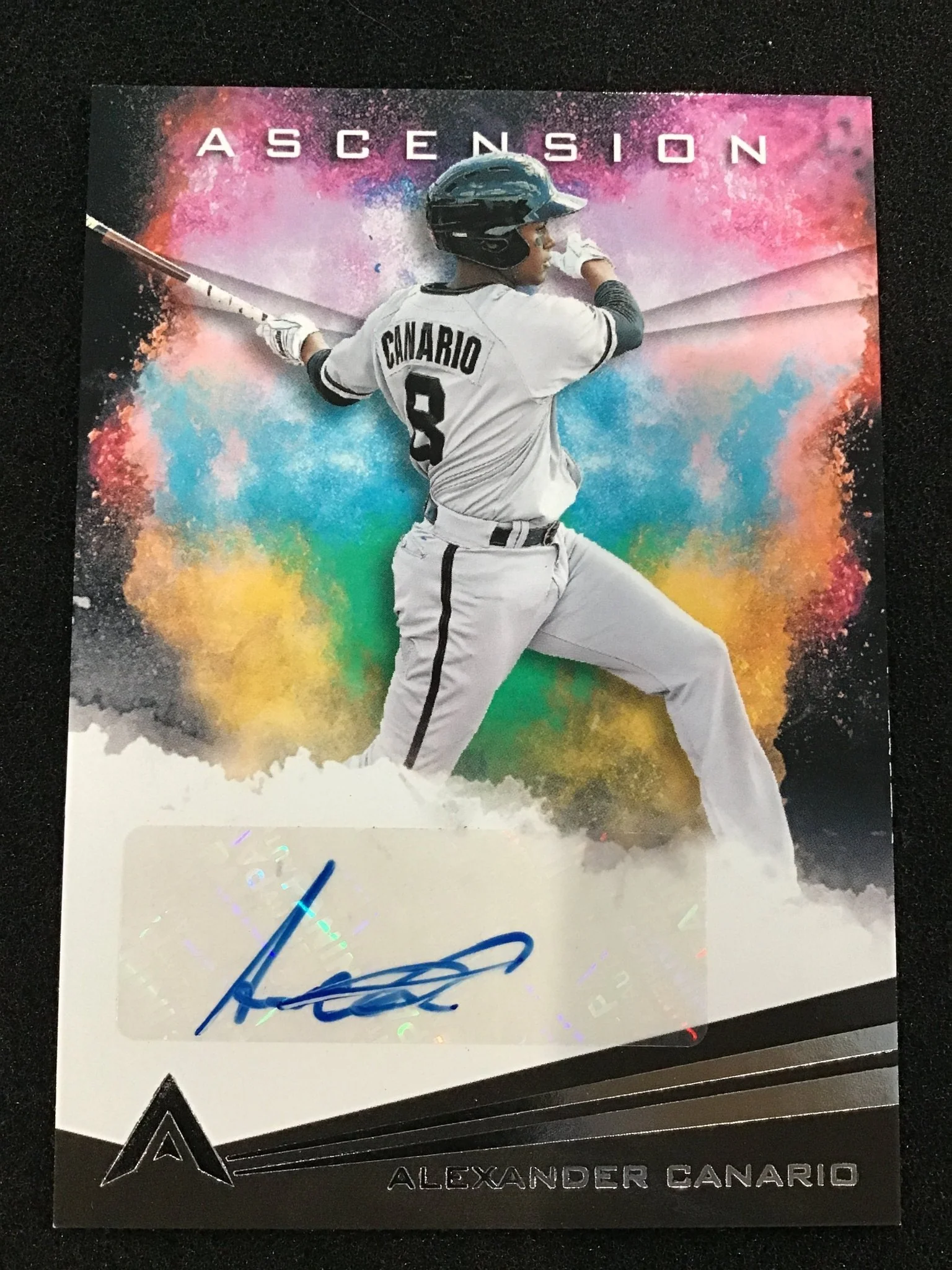 Alexander Canario 2021 Panini Chronicles Ascension Auto AA-AC Giants