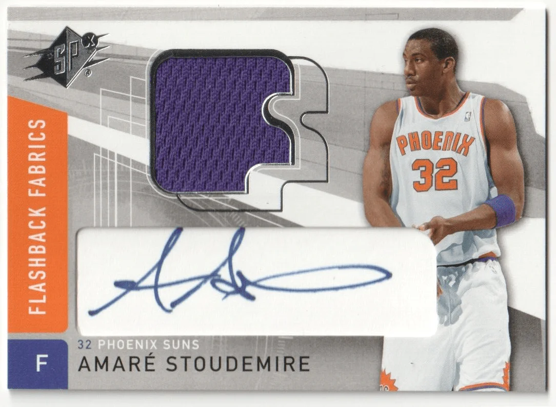 AMARE STOUDEMIRE 2004-05 Upper Deck SPx Autograph Auto Jersey - SUNS