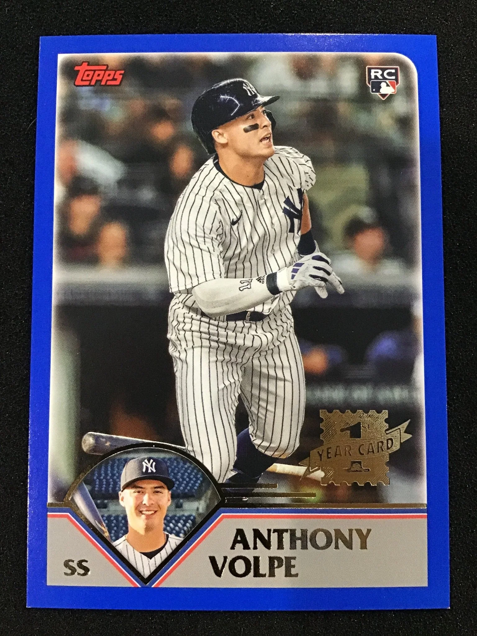Anthony Volpe 2023 Topps Archives 1st Year Foil Variation RC SP #286 Yankees