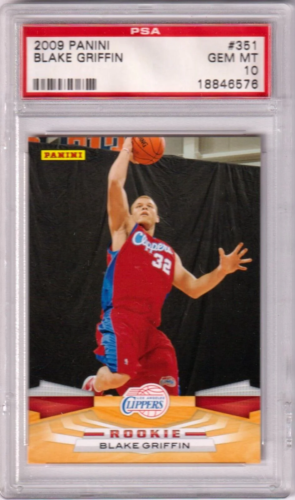 BLAKE GRIFFIN 2009-10 Panini Rookie RC #351 PSA 10 GEM MINT - CLIPPERS