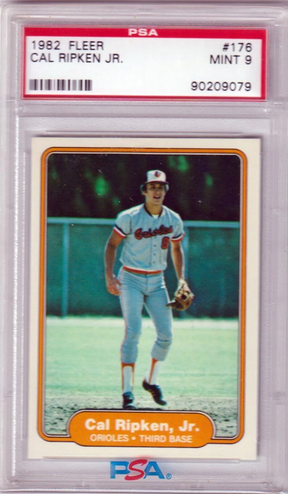 CAL RIPKEN JR 1982 Fleer RC Rookie #176 PSA 9 MINT - ORIOLES