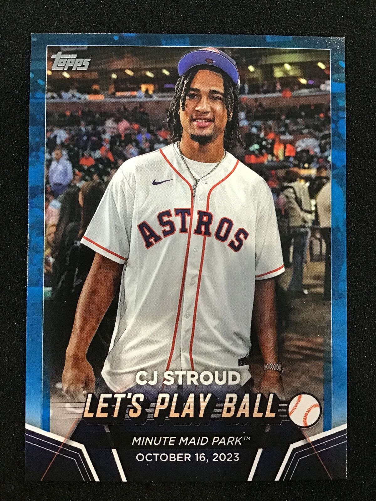CJ Stroud 2024 Topps Blue Lets Play Ball PB-1 SP Astros