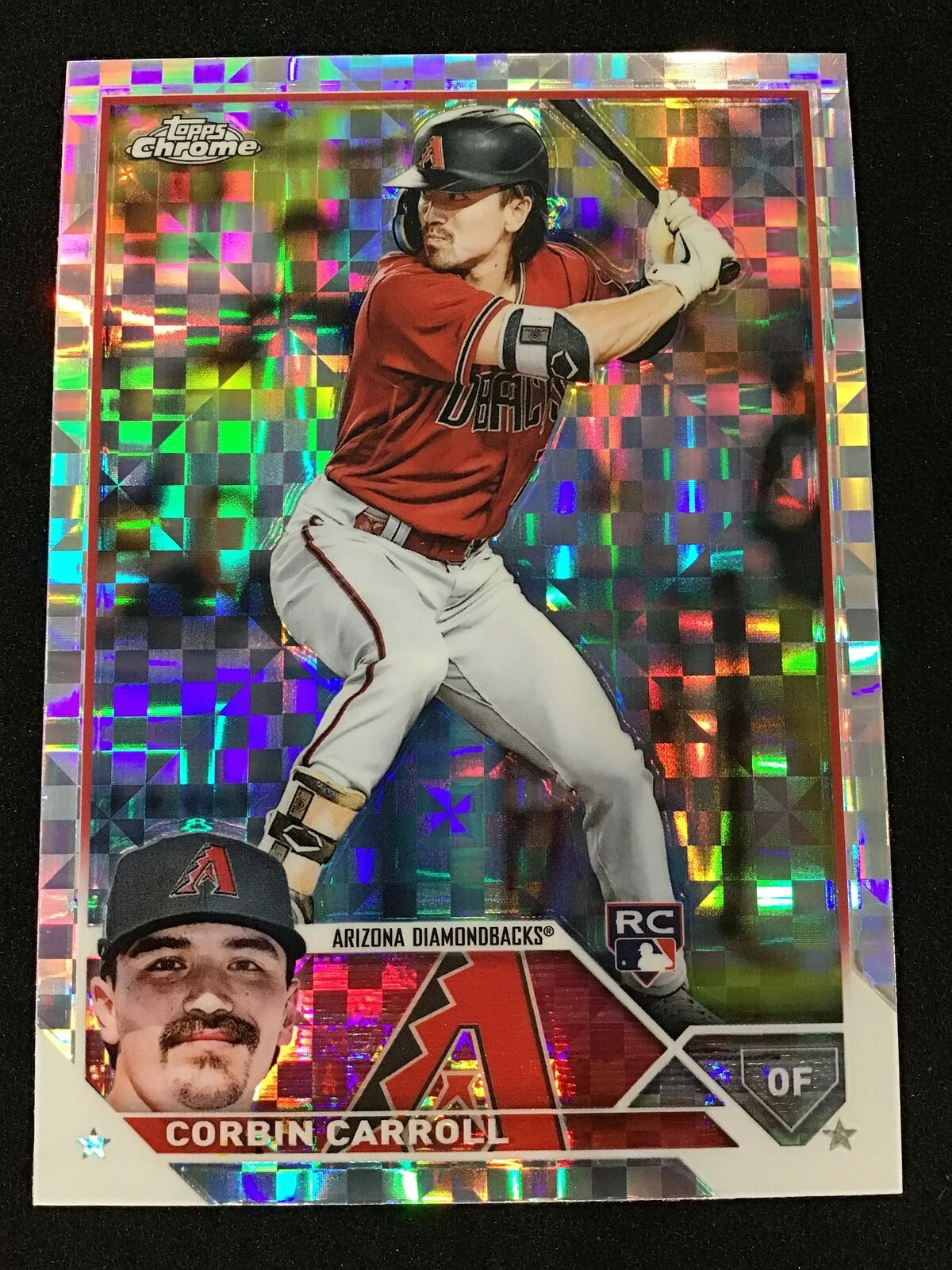 Corbin Carroll 2023 Topps Chrome 95 X-Fractor Diamondbacks