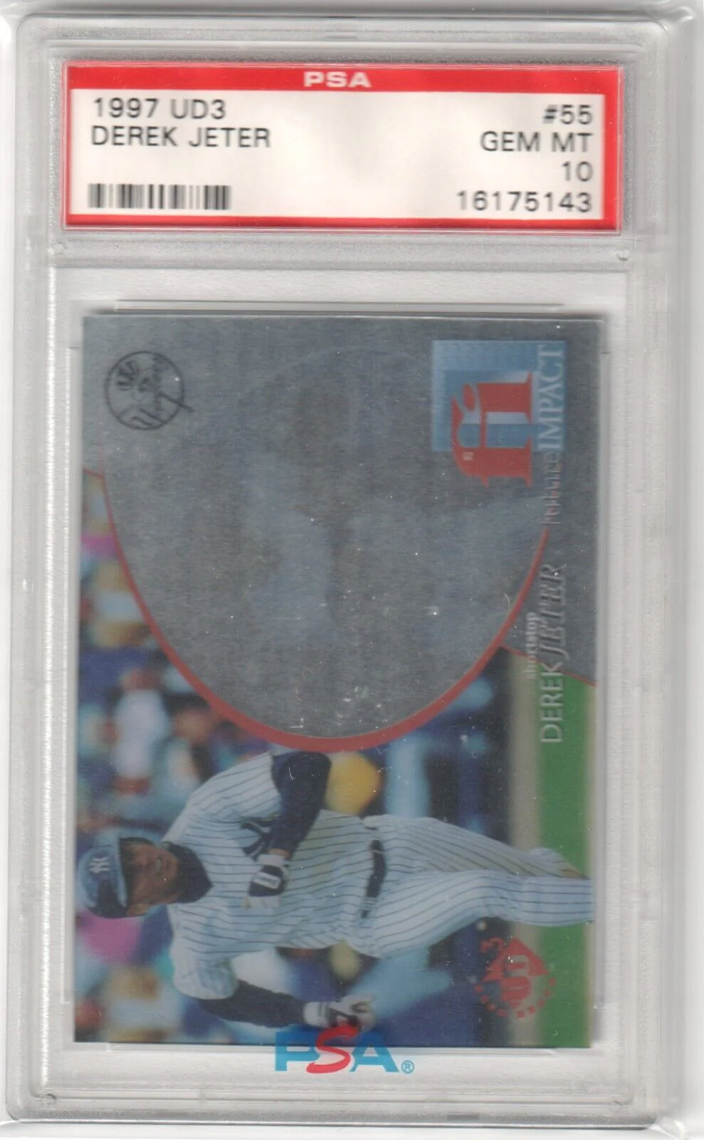 DEREK JETER 1997 Upper Deck UD3 #55 PSA 10 GEM MINT - YANKEES