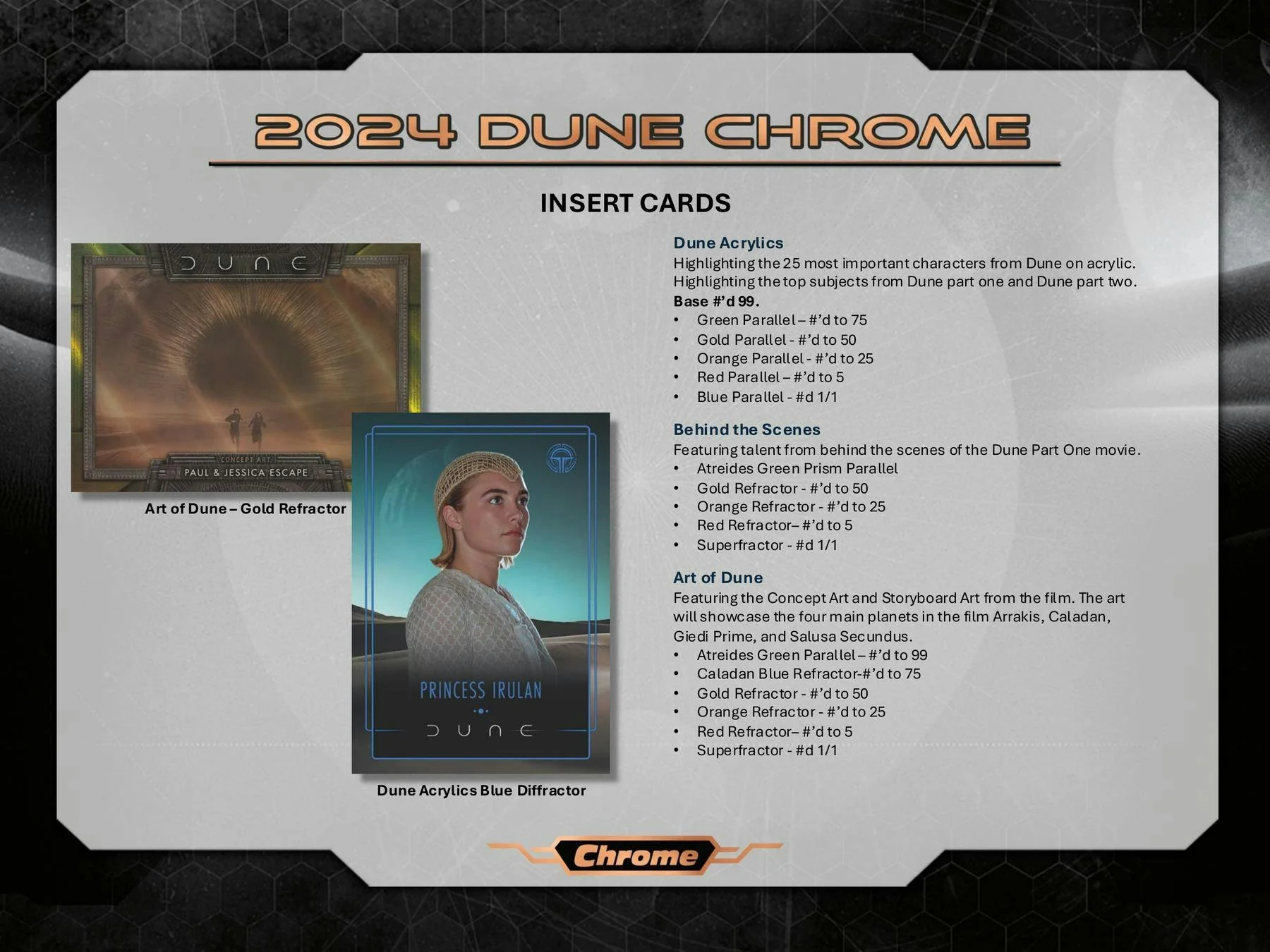 Dune Chrome 7-Pack Blaster Box (Topps 2024) | Columbia Sports Cards - Image 4
