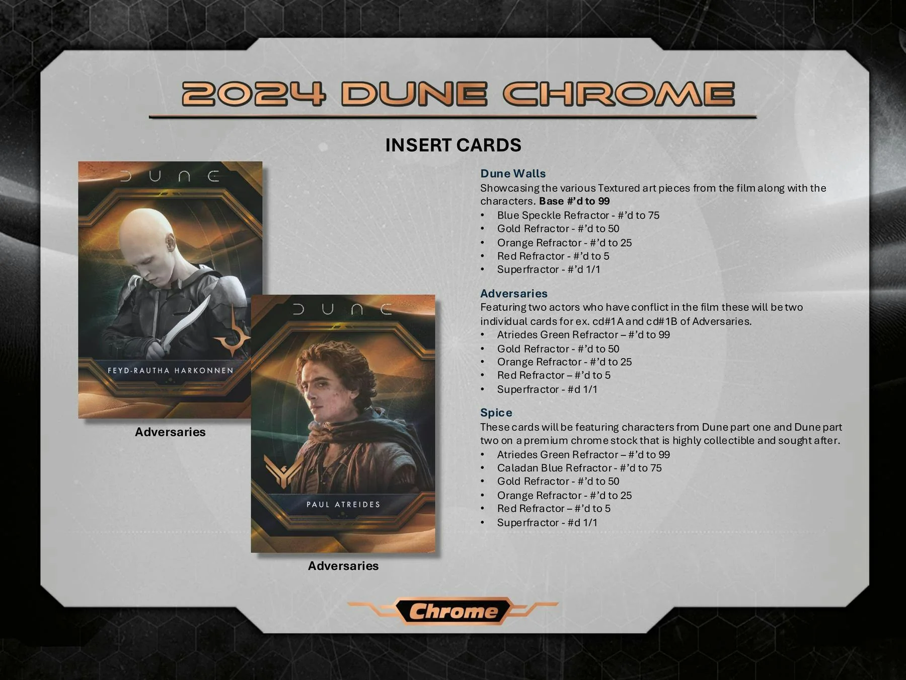 Dune Chrome 7-Pack Blaster Box (Topps 2024) | Columbia Sports Cards - Image 5