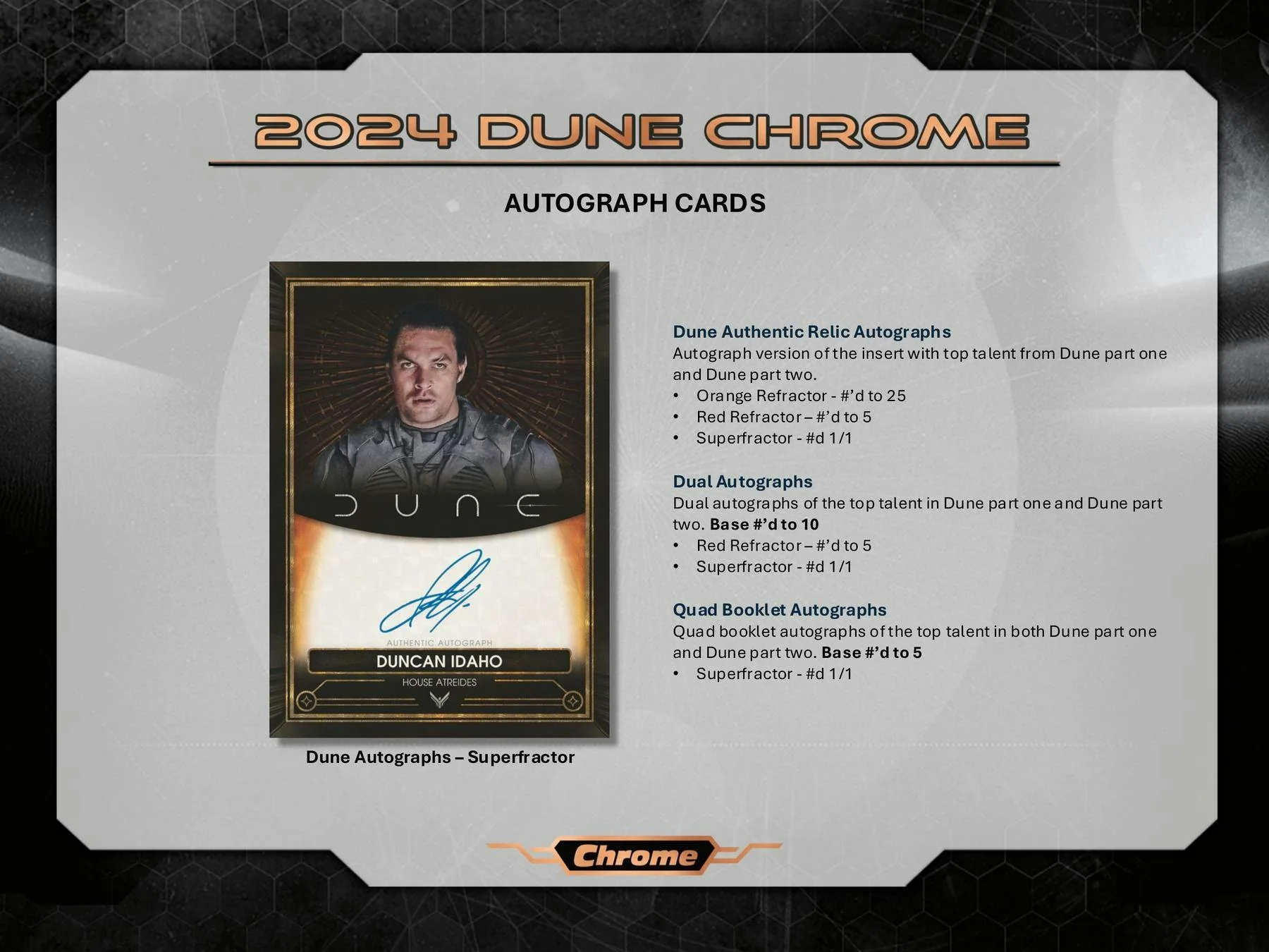 Dune Chrome 7-Pack Blaster Box (Topps 2024) | Columbia Sports Cards - Image 7
