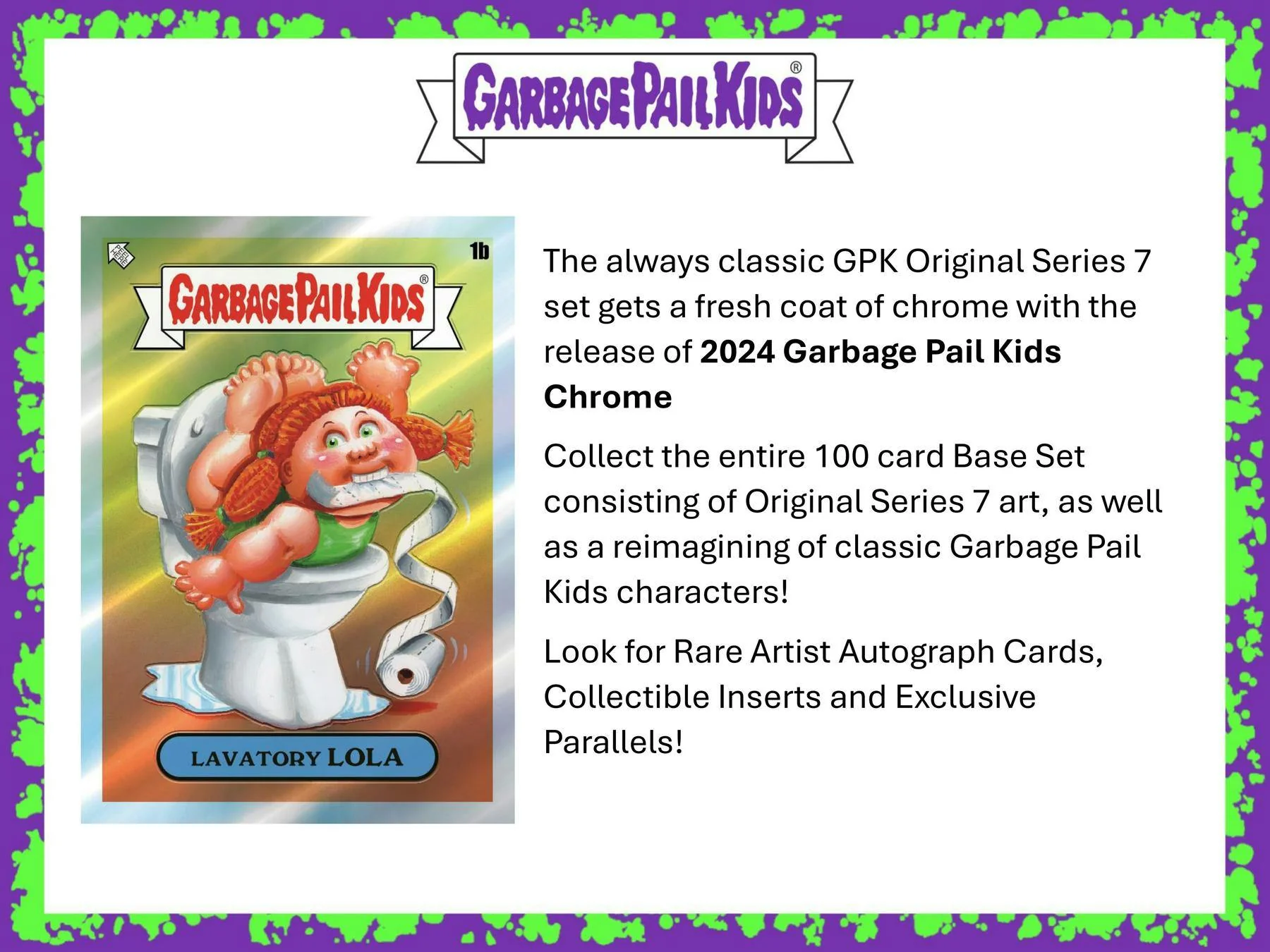 2024 Garbage Pail Kids Chrome Series 7 Hobby Box (Topps 2024) - Image 3