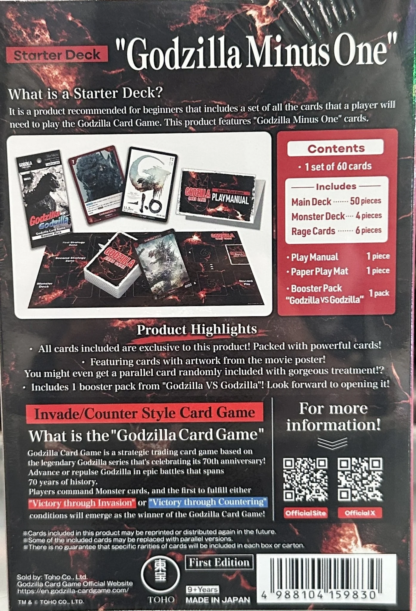 Godzilla Card Game: Godzilla Minus One Starter Deck - Image 2