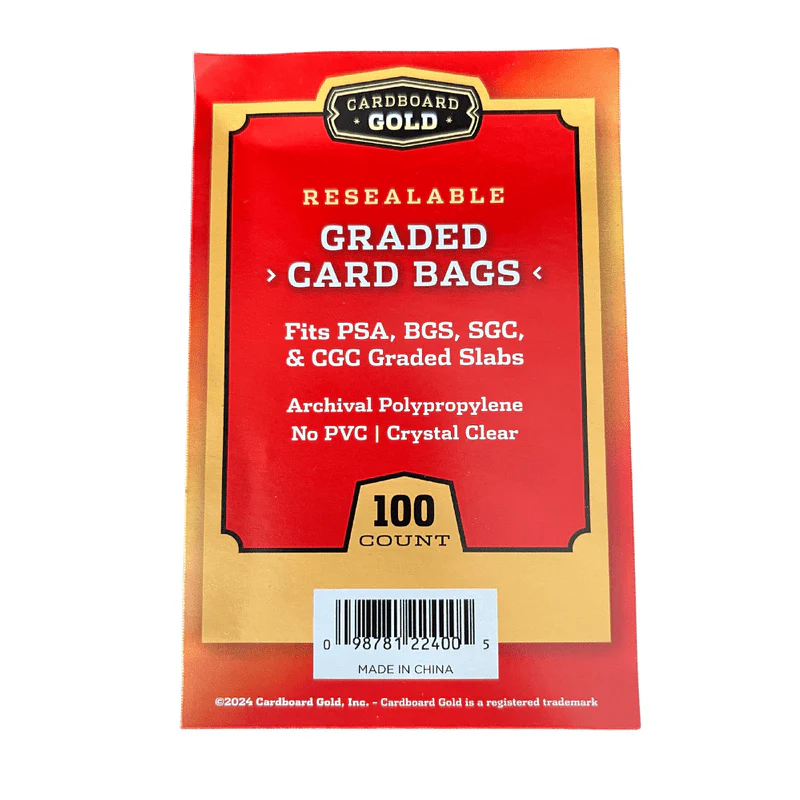 5000ct Case Resealable Graded Card Bags - Cardboard Gold