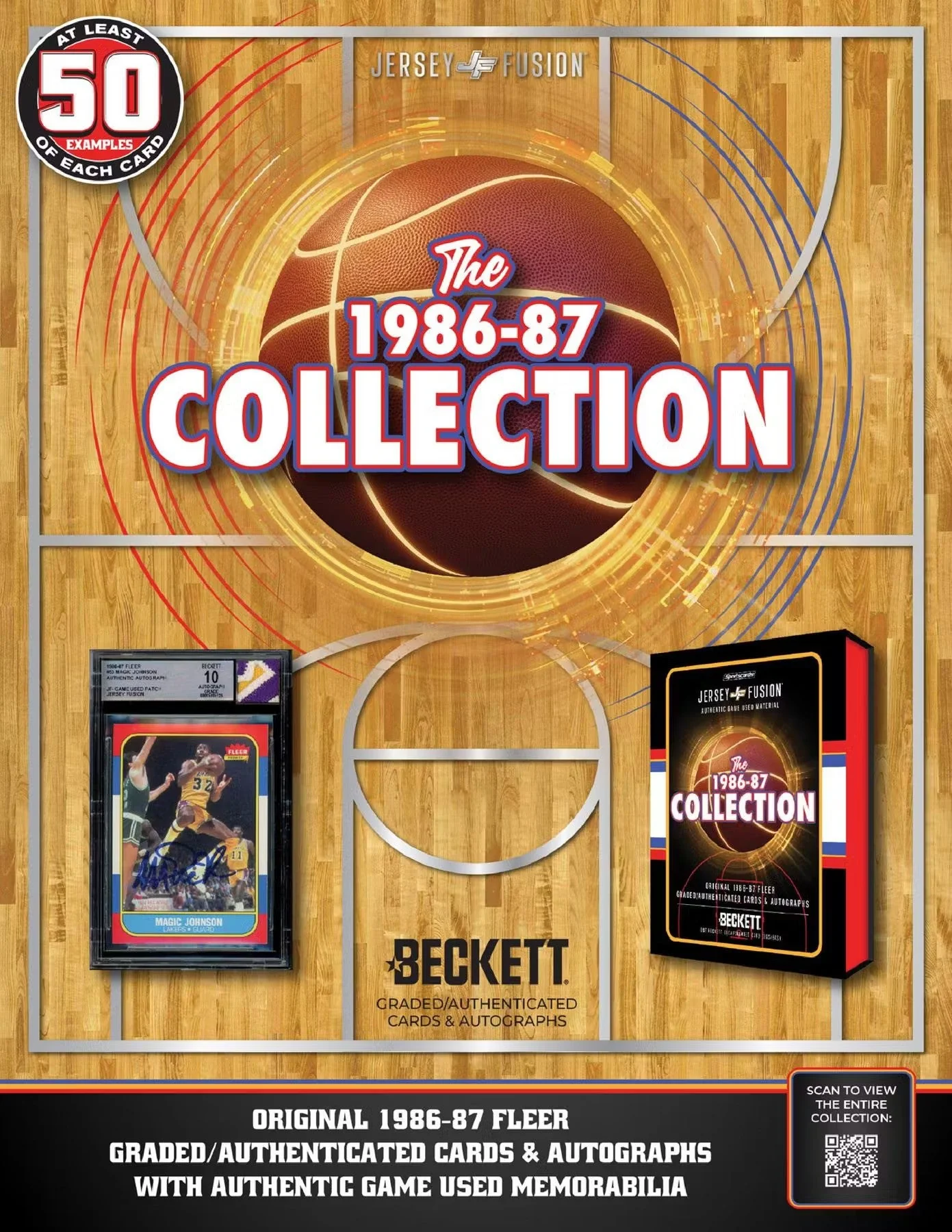 Jersey Fusion The 1986-87 Collection Basketball Hobby Pack - Image 2