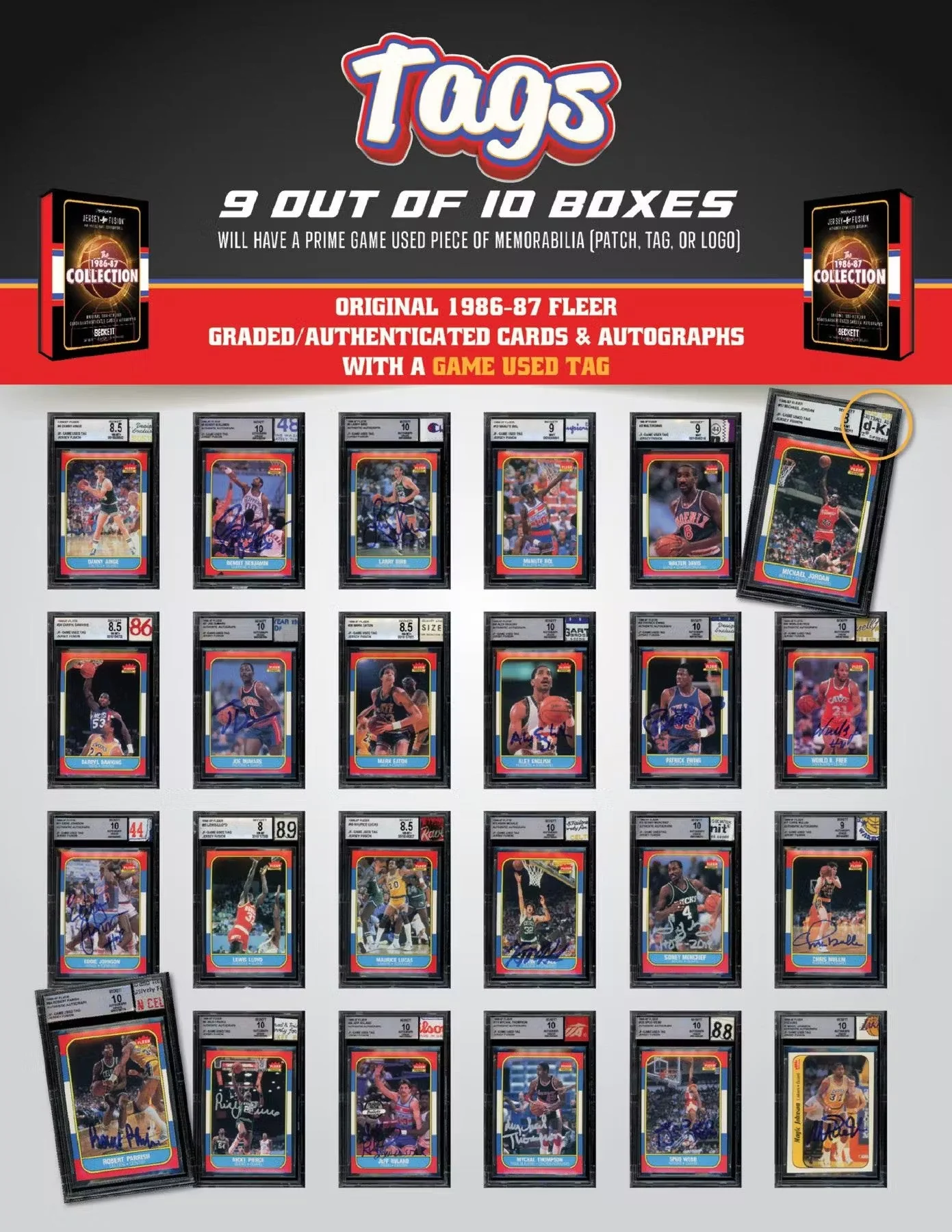 Jersey Fusion The 1986-87 Collection Basketball Hobby Pack - Image 7