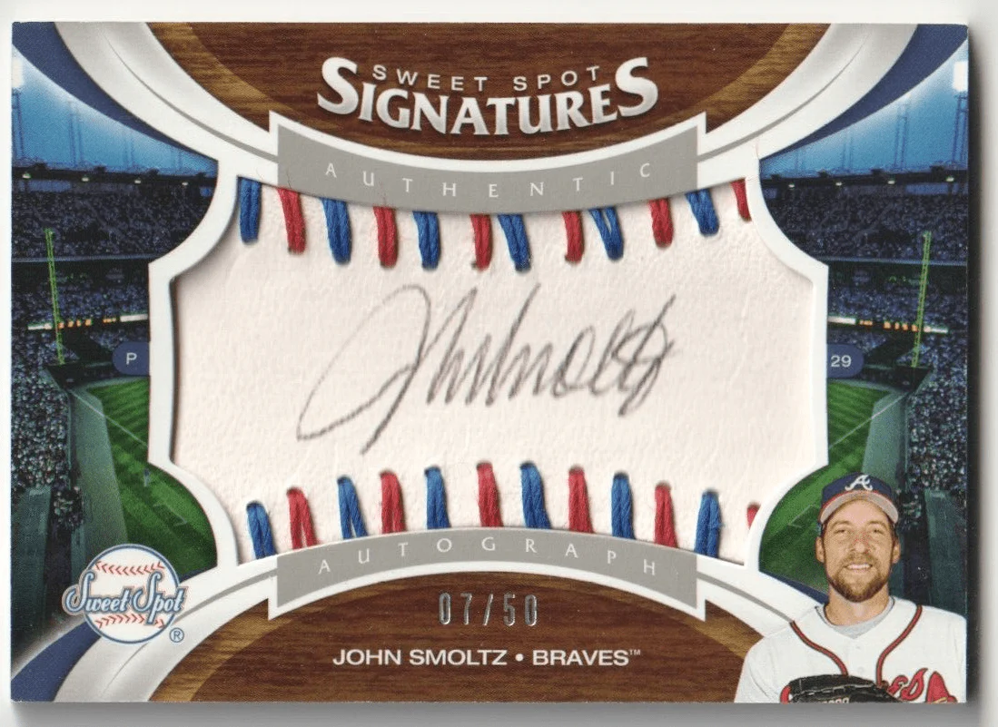 JOHN SMOLTZ 2006 Upper Deck Sweet Spot Autograph Auto #/50 - BRAVES
